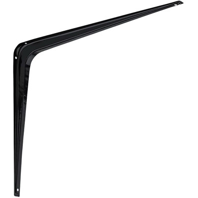 Shelf Bracket, Black, 12 x 14 In.