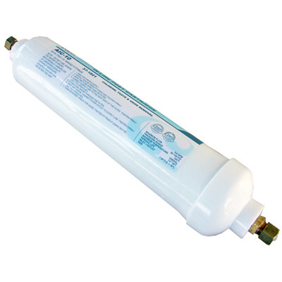 Inline Carbon Ice Maker Furnace Filter, 1/4 In. OD Compression Fittings, 10 In.