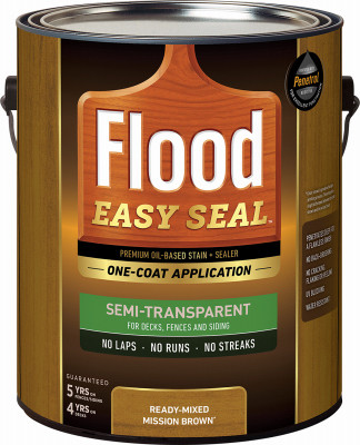 Easy Seal Oil-Based Stain & Sealer, Mission Brown, Gallon