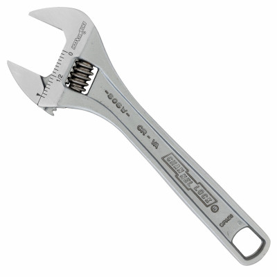 6" Adj Wrench, Wide, Chrome