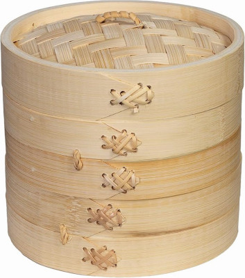 Joyce Chen 2-Tier 6 In. Bamboo Steamer Baskets