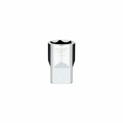 Metric 6-Point Shallow Socket, Four Flat Sides, 19 mm, 1/2 In. Drive
