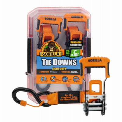 2PK 1"x12' Ratch Strap