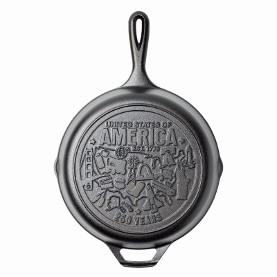 10.25 Inch Seasoned Cast Iron Skillet with 250th Anniversary Logo