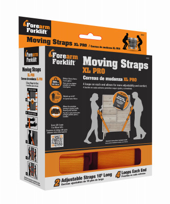 Forearm Forklift XLPRO Moving Straps Pro Orange