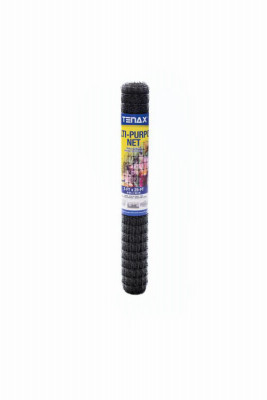 Tenax 3/4 In. x 1 In. Mesh 2 Ft. x 25 Ft. Black Multi-Purpose Net