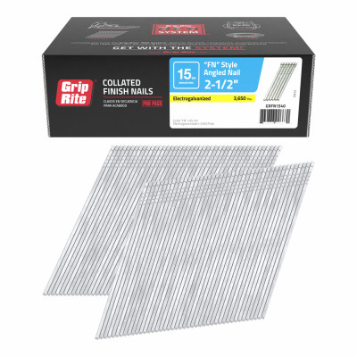 GRFN1540 FN-FINISH NAIL 15GA 2 1/2" GALV 3.65M