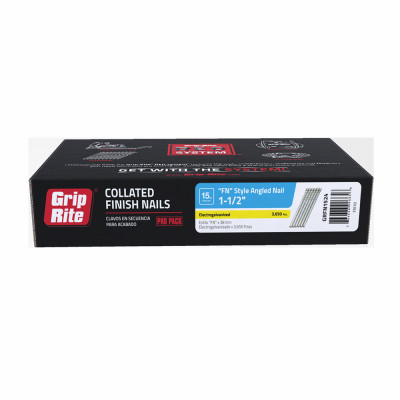 GRFN1524 FN-FINISH NAIL 15GA 1 1/2" GALV 3.65M