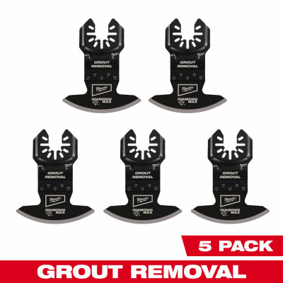 Open-Lok Oscillating Multi-Tool Grout Removal Blades, Diamond Grit, 5-Pk.