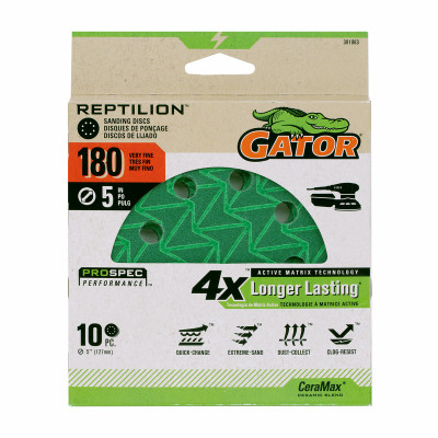 10PK 5" 180G Sand Disc