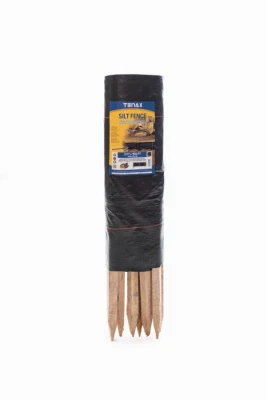 Tenax 2 Ft. H. x 100 Ft. L. Preassembled Black Woven Geotextile Silt Fence