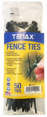Tenax 50 Pcs. 7 In. Black Fence Ties