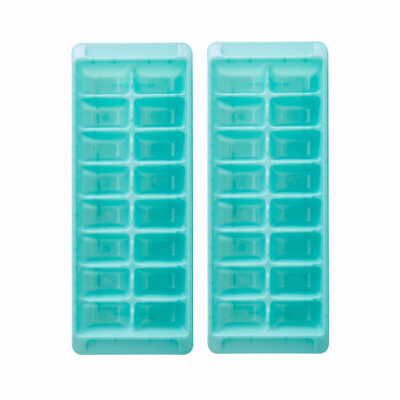 Set of 2 Plastic Ice Cube Trays