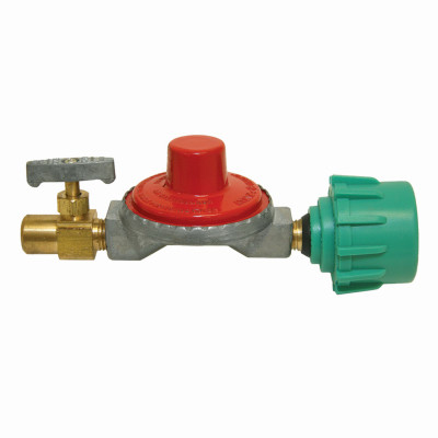 Bayou Classic 1/4 In. x 1/4 In. Steel Preset Gas Regulator with Control Valve