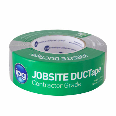 IPG JobSite DUCTape, Contractor Grade Duct Tape, 1.88" x 60 yd, Silver