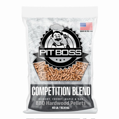 Pit Boss Competition Blend Hardwood Pellets, 40 lb bag