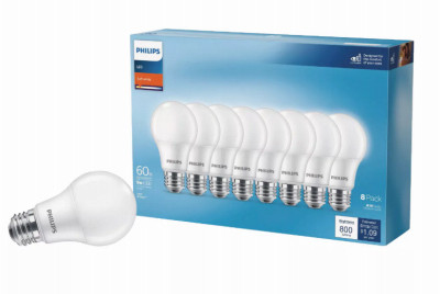 8PK 60W A19 SW LED Bulb
