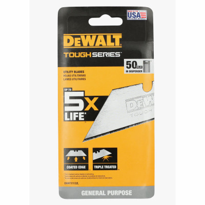 Toughseries Utility Knife Blades, High Carbon Steel, 50-Pk.