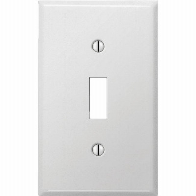 1G WHT Toggle Wallplate