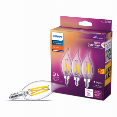 3PK 60W BA11 WG LEDBulb