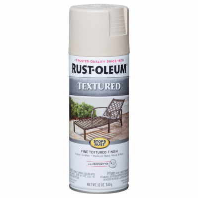 Rust-Oleum Stops Rust Textured Spray Paint, White, 12 Oz