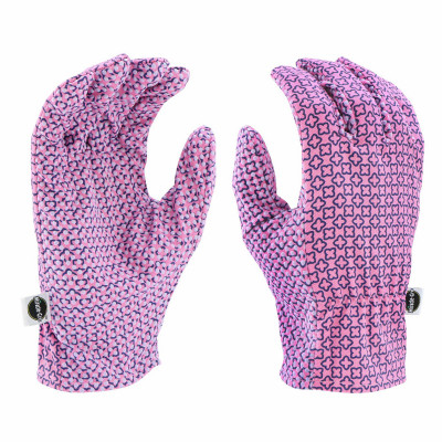 WMN M/L PINK CNVS GLOVE