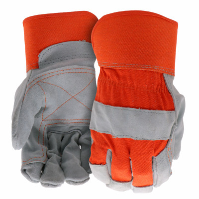 XL GRY/ORG COWHD GLOVE