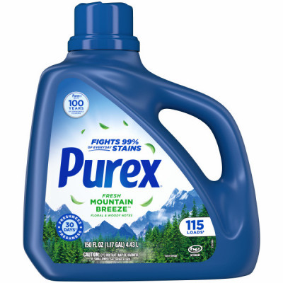 Purex Fresh Mountain Breeze Liquid Laundry Detergent, 150 fl oz, 115 loads