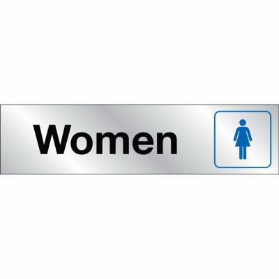 2X8 WMN RESTROOM SIGN