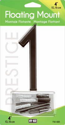 4" BLK FLOAT MOUNT NO 1