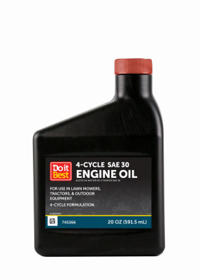 SAE 30 4-Cycle Engine Oil, 20 oz.