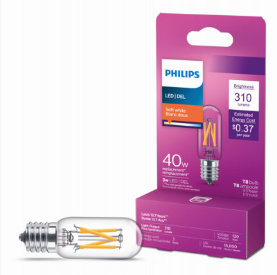 3.5W T8 E17 SW CLR BULB