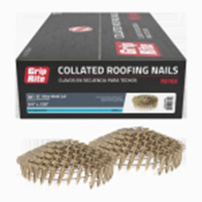 Grip-Rite 3/4 in. x .120 in. Coil Roofing Nails, 7200 count