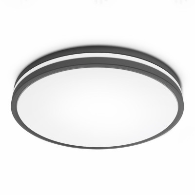 14" BLK CEILING LIGHT