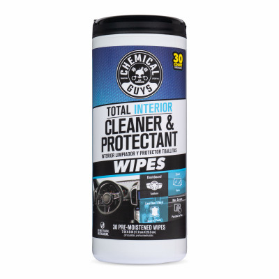 Total Interior Cleaner & Protectant Wipes in Canister (30ct)