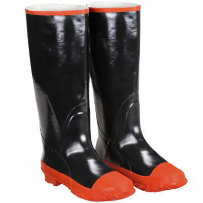 Plain Toe Rubber Rain Boots - Size 10
