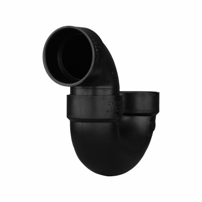 Charlotte Pipe 3 In. Black ABS P-Trap