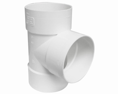 IPEX 6" PVC Sewer and Drain Sanitary Bull Nose Tee