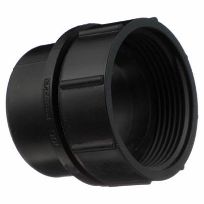 Charlotte Pipe 1-1/2 In. Hub x FPT Female Swivel Tray Plug ABS Adapter