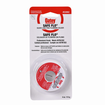 Oatey  Safe-Flo , 1/4 lb.  Silver Wire Solder
