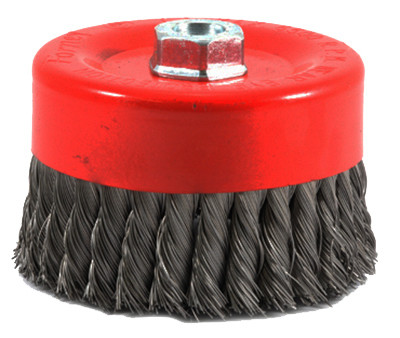 Knotted Wire Cup Brush, 6-In.