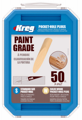Pocket-Hole Plugs, Solid Wood, 3/8-In., 50-Pk.