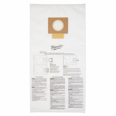 Dust Bags for M18 Fuel Wet/Dry Vac, 9 Gallon, 5-Pk.