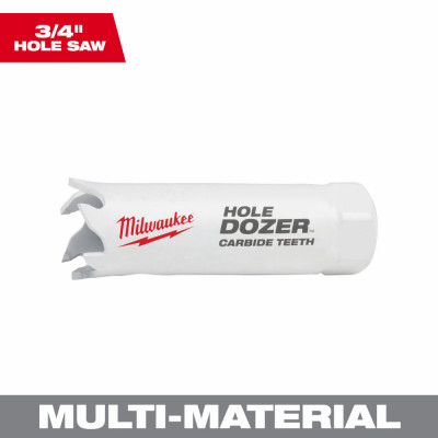Hole Dozer Hole Saw, Carbide Teeth, 3/4 In.