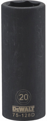 Metric Deep Impact Socket, 6-Point, Black Oxide, 1/2 In. Drive, 120mm