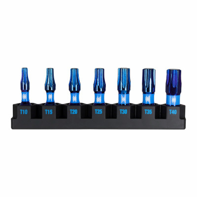 7-Pc. Mach-Blue Torx Impact Driver Bits, 1 In.