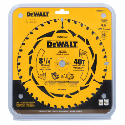 Circular Saw Blade, 40T, 8-1/4 In.
