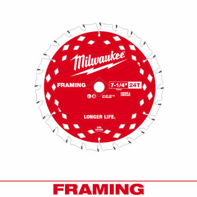 Framing Circular Saw Blade, 24 Teeth, 7-1/4 In.