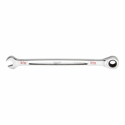 SAE Ratcheting Combination Wrench, 12-Point, 9/32 In.