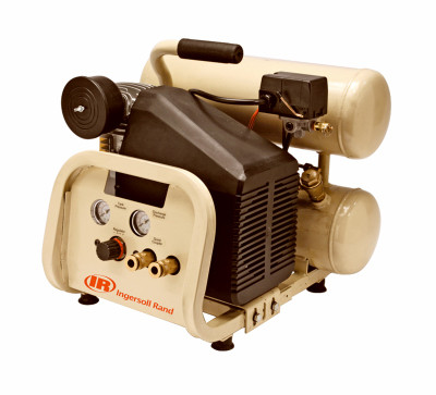 Portable Electric Air Compressor, Twin-Stack, 4-Gallons, 2-HP